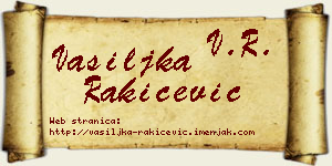 Vasiljka Rakićević vizit kartica
